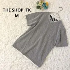 ザショップティーケー　タケオキクチ　Tシャツ　メンズ　重ね着風　グレー　M