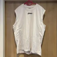asics M ホワイト タンクトップ　Mサイズ