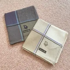 Christian Dior ディオール ハンカチ 2枚セット