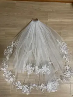 刺繍付きウェディングベール