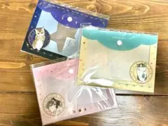 mofusand ボタン付きA5クリアファイル（横型）全3種セット