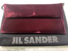 【最終値下げ】JIL SANDER ベロアクラッチバッグ