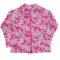 サンリオ　マイメロディ総柄　水着　ラッシュガード　ピンク　95 紫外線対策