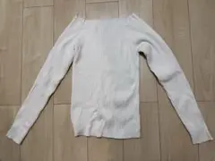 オフショルダーセーター M ホワイト