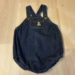 POLO-Baby デニム オーバーオール80テディベア刺繍