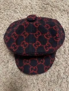 GUCCI GG柄　ベレー帽 ハンチングハットベージュ GUCCI GGロゴバケットハット ベージュ