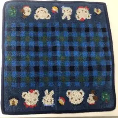 未使用　シールなし　ファミリア1枚　ハンカチ（シェニール織）