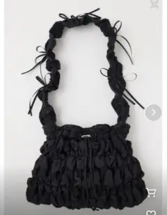 美品MOUSSY SHOULDER RIBBON PURSE バッグ ブラック