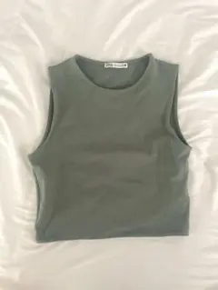 ZARA＊タンクトップ＊ミントグリーン＊Sサイズ＊ノースリーブ＊