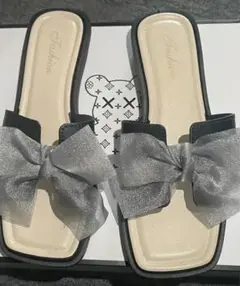 新品❗️シフォンリボンサンダル