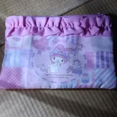 My Melody フリルポーチ ピンク