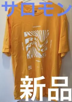 【新品】SALOMONサロモン　レギュラーフィットＴシャツコットン製オレンジXＬ
