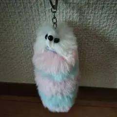 ファー素材の可愛いしっぽキーホルダー