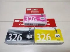 未使用/未開封品 キャノン 純正インク 3色組 BCI-326 BK,Y,M