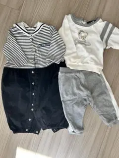 Comme ca Fossette MONNALISA ロンパース セットアップ