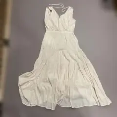AZUL by moussy ホワイトロングワンピース