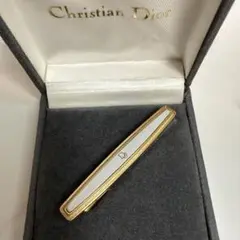 ミート！　美 　品！ Dior ロゴストーン カフス & タイピンセット ディオール Dior ロゴ カフス タイピン 3点セット ゴールド