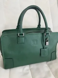 ★新春セール★超美品 ロエベ アマソナ28 希少グリーン アナグラム