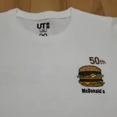 美品 ユニクロxマクドナルド コラボ ビッグマック50周年 マクドナルドTシャツ