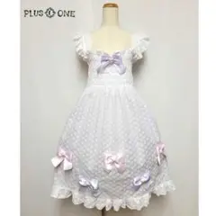 【NILE PERCH】レース シャーリング ジャンパースカート / JSK
