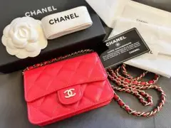 早い者勝ち!新品♡CHANEL♡ シャネルキャビアスキンミニポシェット