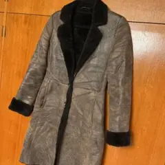 エンポリオアルマーニ毛皮バックスキン美品ブラウン38