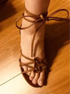 JIMMY CHOO 編み上げサンダル 36.5
