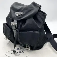 【人気モデル】PRADA リュック ダブルポケット テスートナイロン NERO