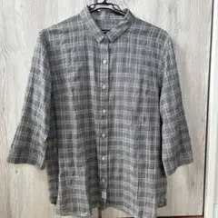 新品　switch motion ガーゼシャツ　LL チェック