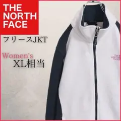 ノースフェイス フリースジャケットブルゾン USA規格L ピンク 刺繍ロゴ