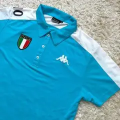✨美品✨Kappa ポロシャツ XL相当 ITALIA エンブレム ロゴ 刺繍