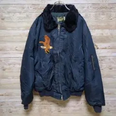 【c39】USAF70sB-15フライトジャケットイーグル刺繍TimberKin
