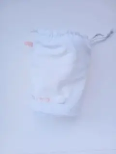 ホワイト動物デザイン巾着袋