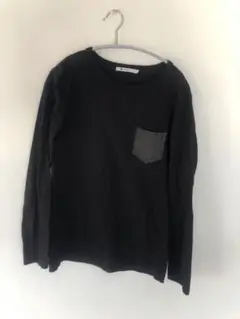アレキサンダーワン レザーポケット付きロンT