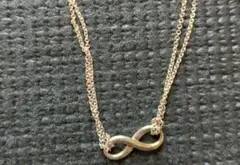 【中古】ティファニー インフィニティ ダブルチェーン ネックレス