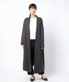 ✨新品・タグ付き✨プルミエアロンディスモン 裏毛コート チャコールグレー 38