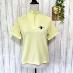 未使用【アダバット】ゴルフウェア ポロシャツ ハーフジップ 吸水速乾 半袖 M