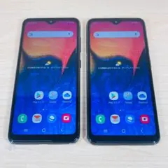 2台セット SIMフリー Galaxy A20 SCV46 1973-132