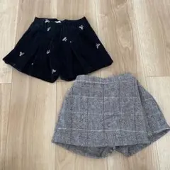スカートパンツ　2枚セット