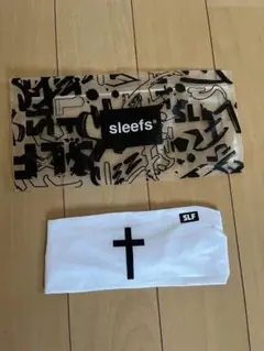 新品　SLF ヘッドバンド　ヘアバンド　白　Faith Cross アメフト