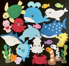 壁面飾り ＊海の生き物たち＊