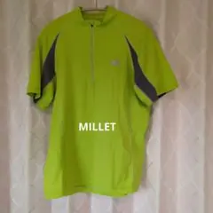 MILLET 蛍光グリーン 半袖シャツ