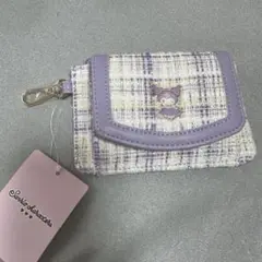 新品 クロミ 財布 ウォレット sanrio サンリオ 2つ折り ツイード