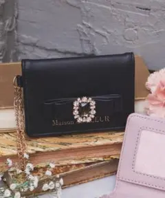 Maison de FLEUR パスケース カードケース ブラック