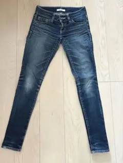 MOUSSY スキニーデニム ダークブルー 24サイズ