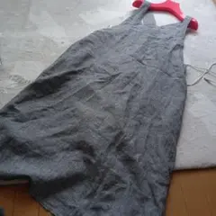 美品マークアンドプラス+2リネン.ワンピース