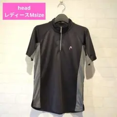 head レディースハーフジップTシャツ 黒とグレー