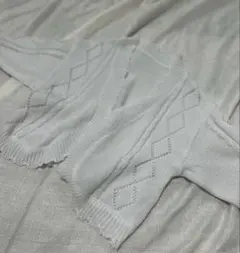 スカラップカーディガン