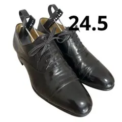 COMO ブラック ❤️ドレスシューズ❤️24.5極美品 ユニセックス 大人気