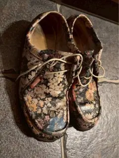 花柄ワークブーツ